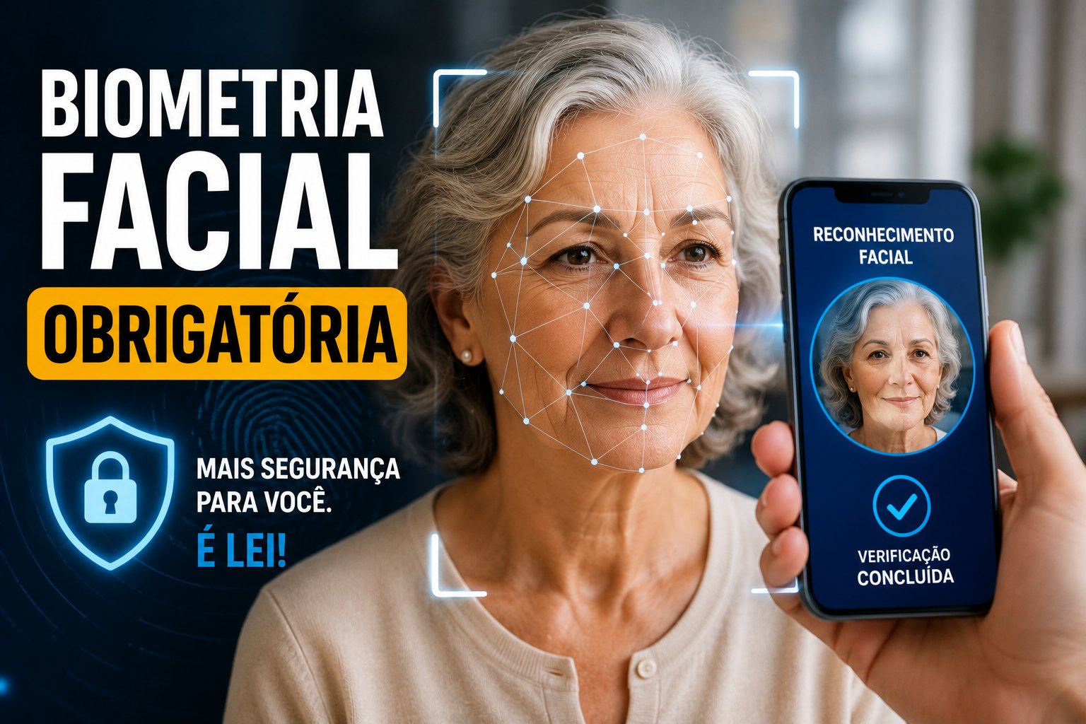 Biometria facial obrigatória no consignado INSS — mais segurança para aposentados e pensionistas