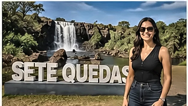 Placa de entrada da cidade de Iguatemi (MS) — crédito consignado com atendimento digital da Din Din Cred — Consignado INSS em Amambai e Iguatemi MS: Aposentados do Cone Sul
