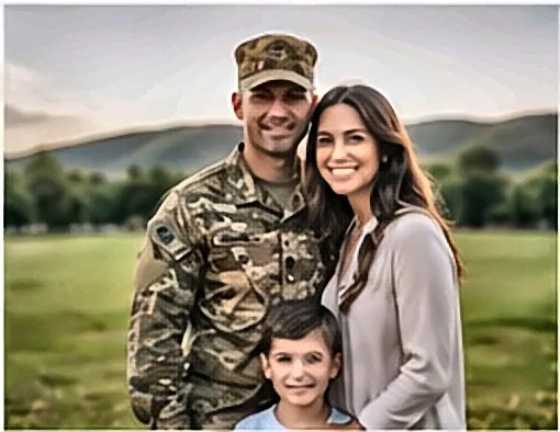 Militar das Forças Armadas com a família — Como Consultar sua Remuneração Militar Atualizada