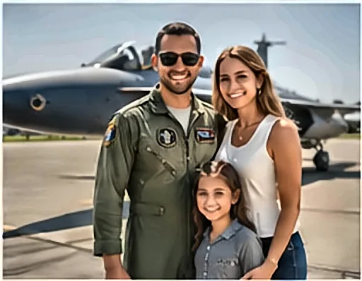 Militar das Forças Armadas com a família — O Que é o Adicional de Habilitação dos Militares