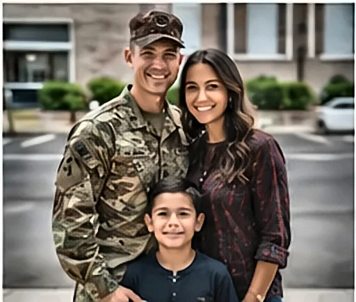 Militar das Forças Armadas com a família — Direitos Previdenciários dos Militares