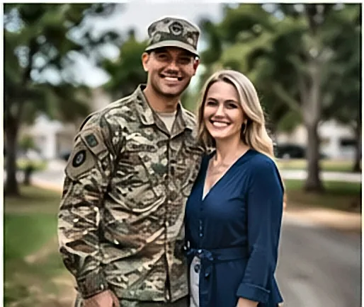 Militar das Forças Armadas com a família — Direitos dos Militares Temporários das Forças Armadas