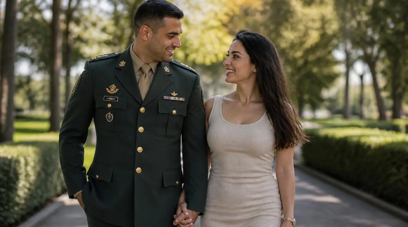 Militar das Forças Armadas em momento especial com a família — Refinanciamento de Consignado Para Militares da FAB