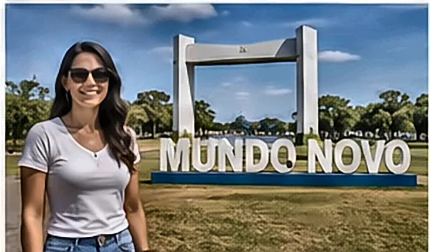 Placa de entrada da cidade de Sonora (MS) — crédito consignado com atendimento digital da Din Din Cred — Consignado INSS em Sonora e Norte do MS: Aposentados da Pecuária