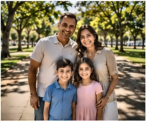 Família feliz planejando as finanças — FGTS Para Compra de Imóvel: Como Usar, Requisitos e Quanto Você Pode Utilizar