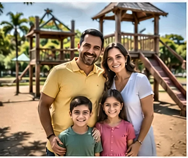 FGTS na Demissão: Todos os Seus Direitos e Como Receber Corretamente Família feliz planejando as finanças — FGTS na Demissão: Todos os Seus Direitos e Como Receber Corretamente