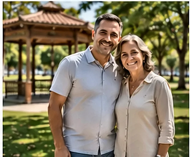 Família feliz planejando as finanças — Consignado e Poupança: Como Usar O Crédito Para Gerar Renda Extra na Aposentadoria