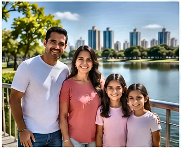 Família de trabalhador celebrando conquistas — Guia Definitivo de Educação Financeira: Organize Suas Finanças, Saia Das Dívidas e Construa Um Futuro Sólido