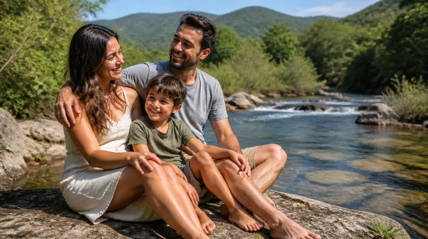 Consignado INSS e Conta Digital: Como Funciona o Crédito na Era do Pix Família feliz com as finanças organizadas — Consignado INSS e Conta Digital: Como Funciona o Crédito na Era do Pix