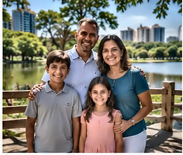Família reunida em planejamento financeiro — Carteiras Digitais e Fintechs: Como Funcionam e o Que Mudam no Seu Dia a Dia Financeiro
