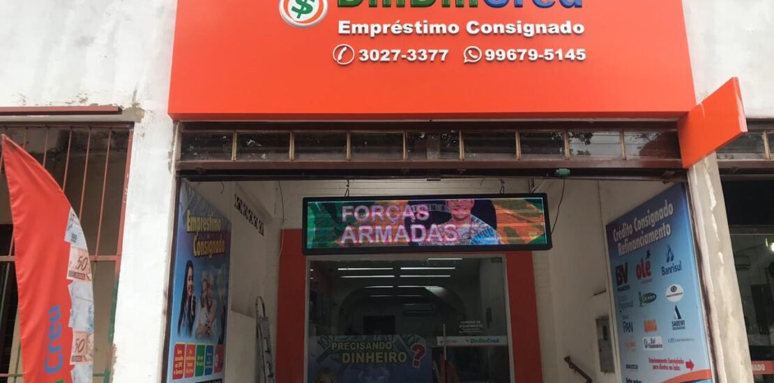 Din Din Cred é uma marca registrada no INPI, de uso exclusivo da nossa empresa. Não possuímos filiais ou franquias; a única loja está localizada em Campo Grande, MS. O uso indevido de nossa marca é crime.